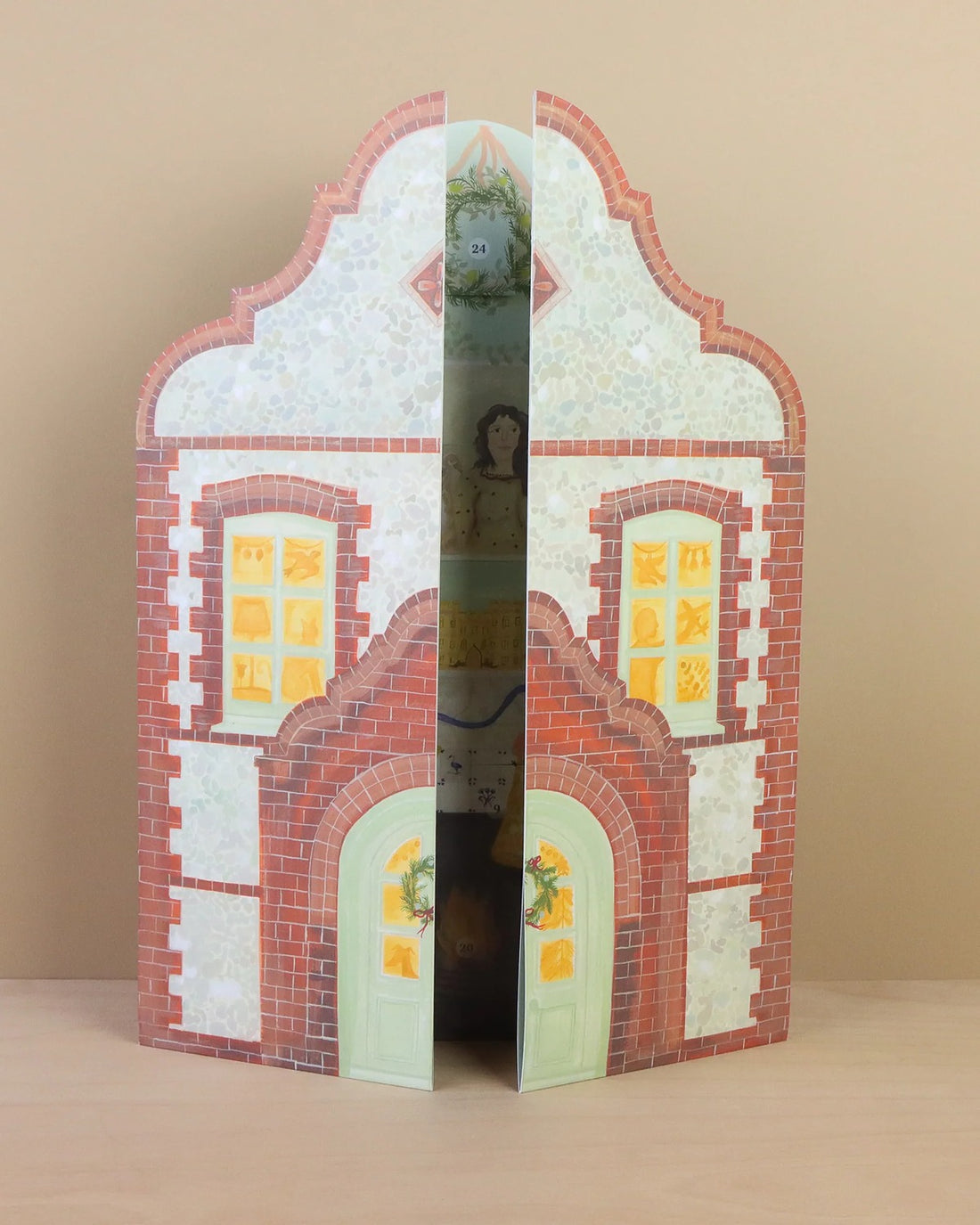 Festive Dutch Gable Advent Calendar