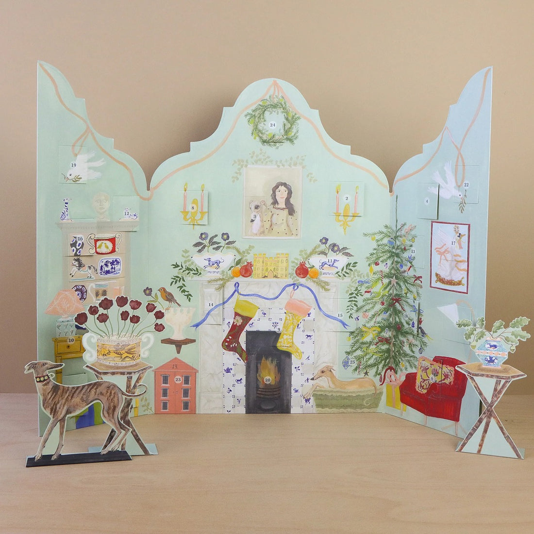 Festive Dutch Gable Advent Calendar