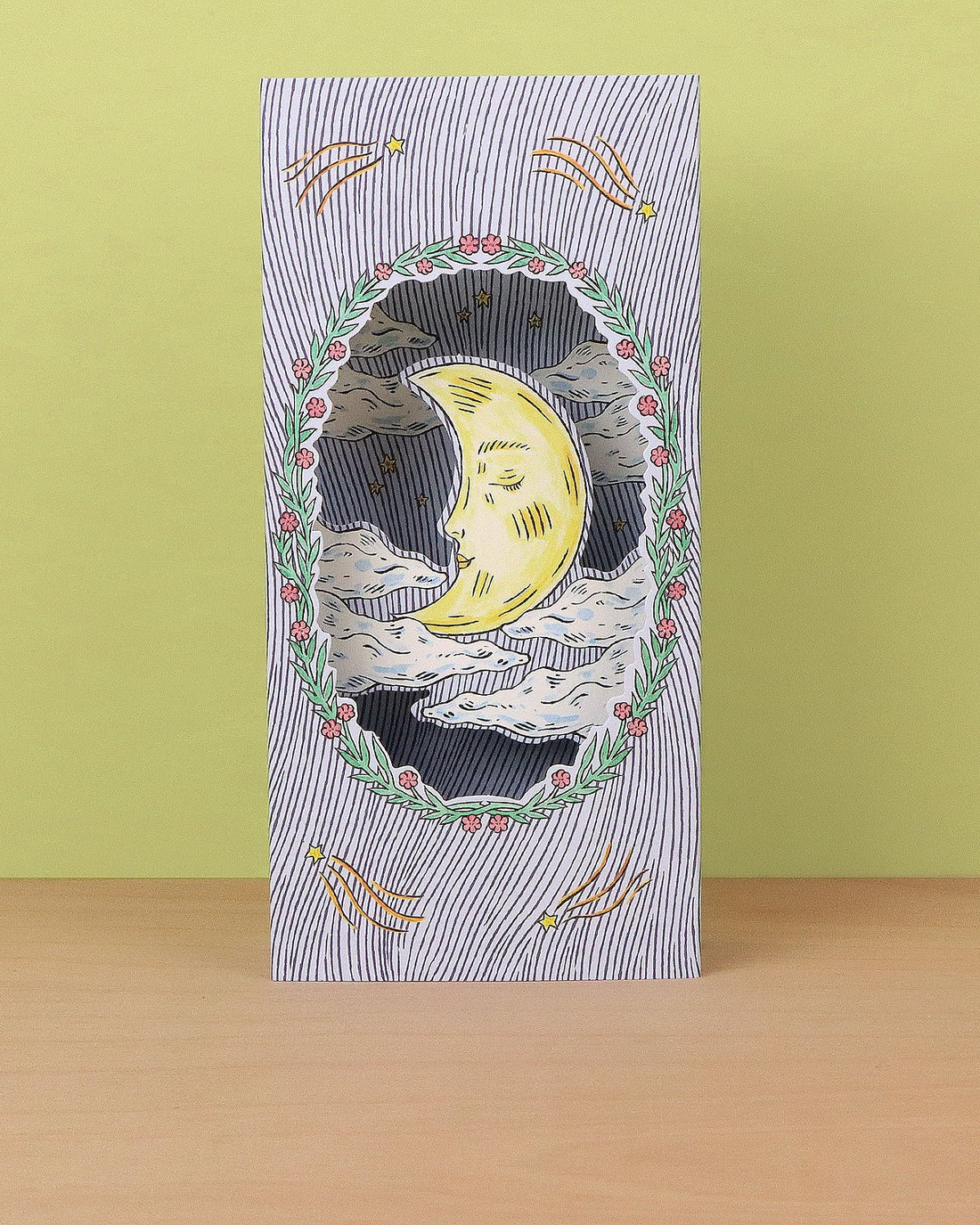 Magical Moon Die Cut Card