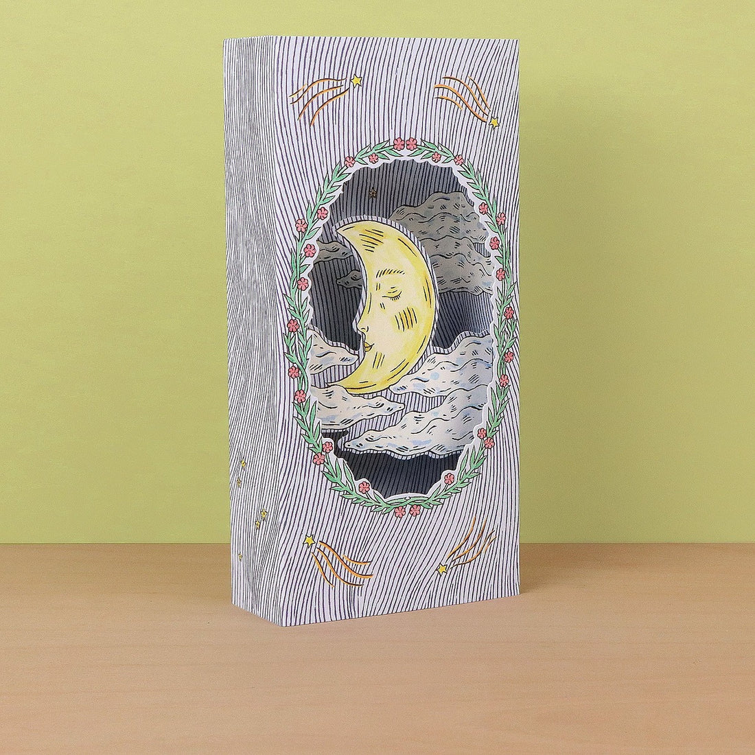 Magical Moon Die Cut Card