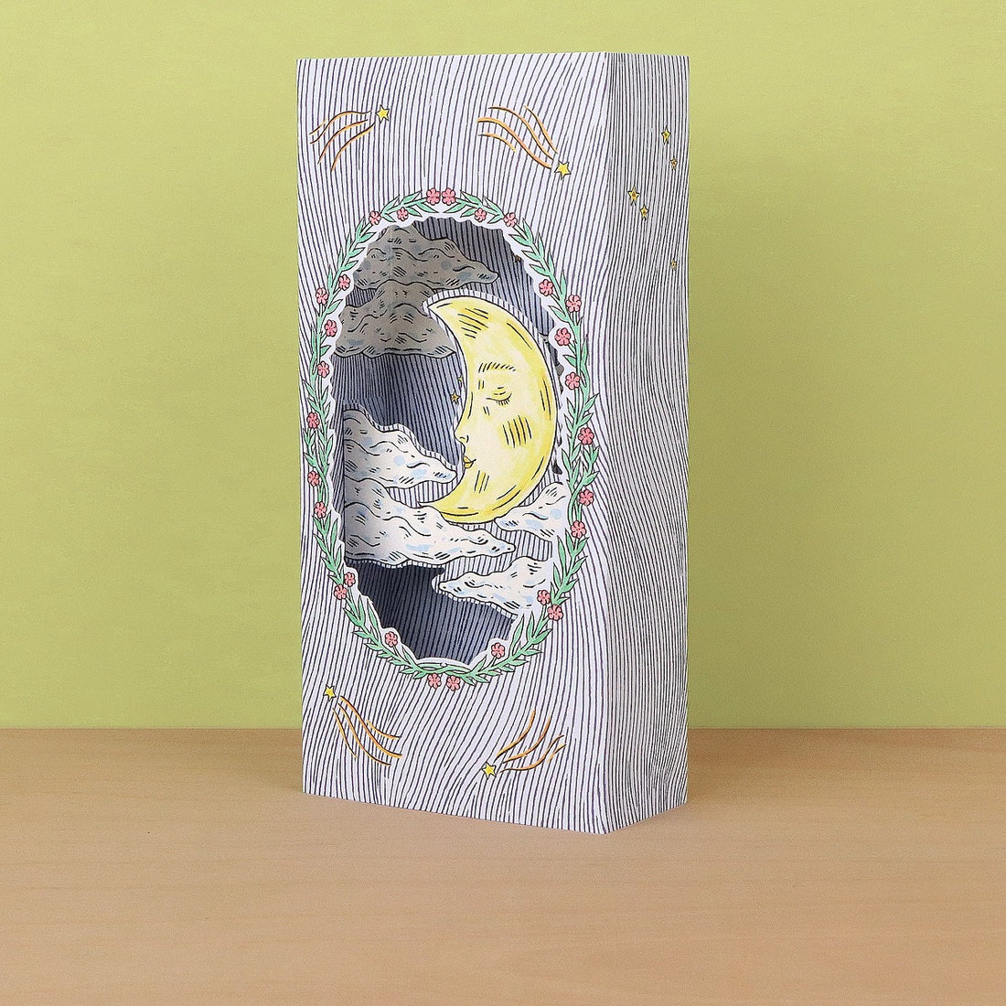 Magical Moon Die Cut Card