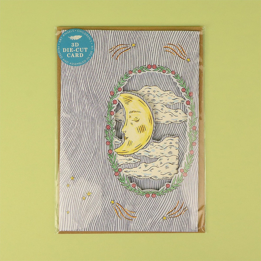 Magical Moon Die Cut Card