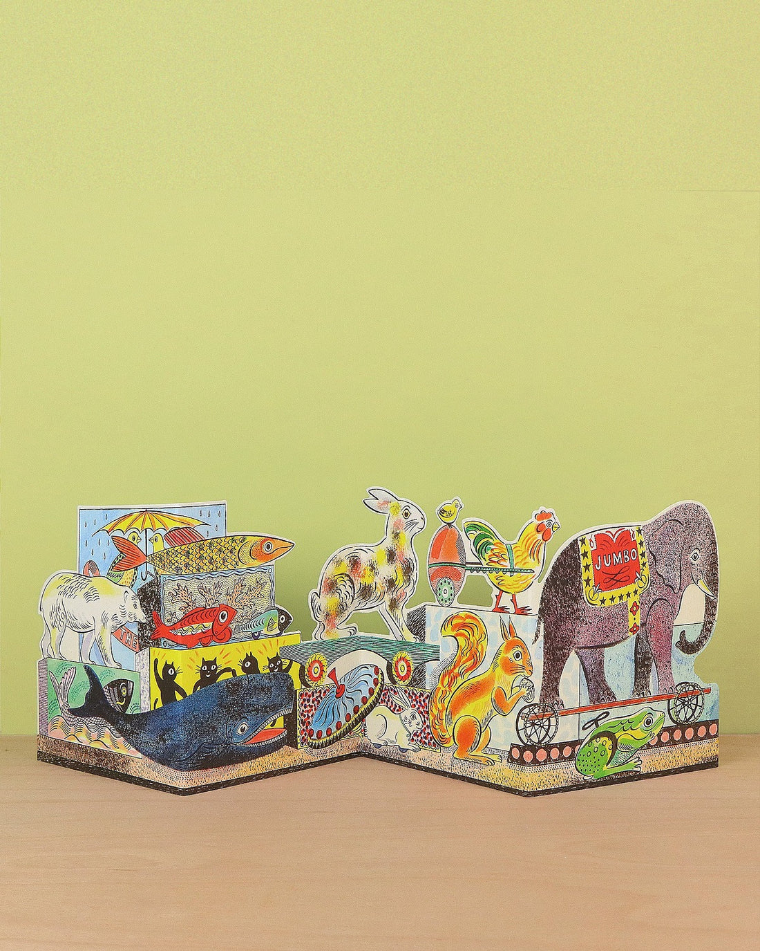 Polar Bear to Elephant Die Cut Card