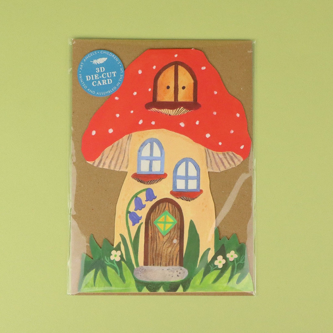 Toadstool Cottage Die Cut Card