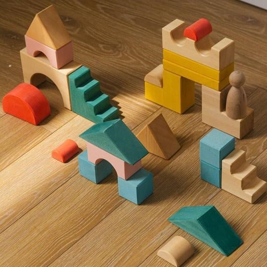Classic Small Building Block Set (Candy) - Parkette.