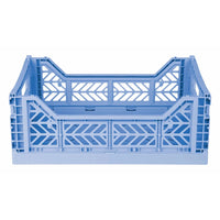 Midi Folding Crate - Baby Blue - Parkette.