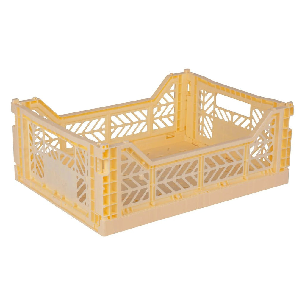 Midi Folding Crate - Banana - Parkette.