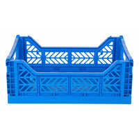 Midi Folding Crate - Blue - Parkette.