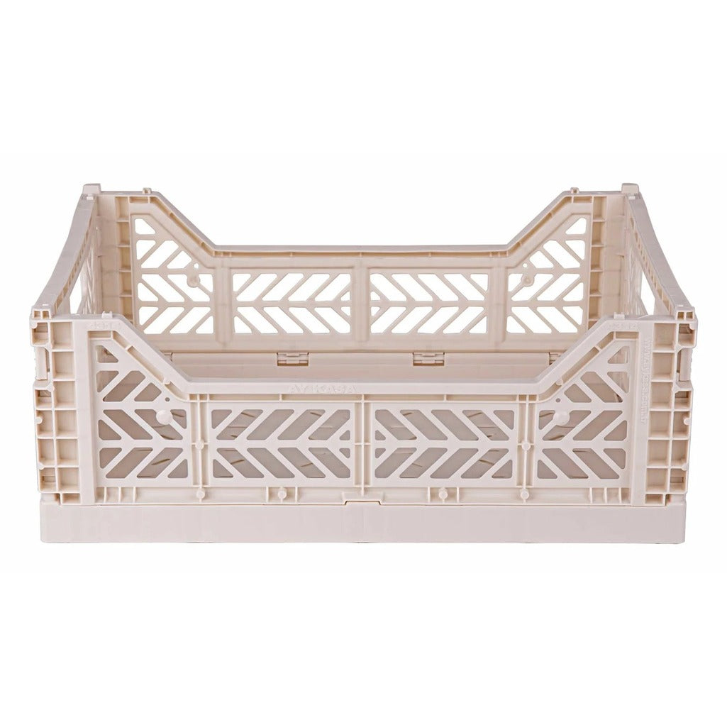 Midi Folding Crate - Coconut Milk - Parkette.
