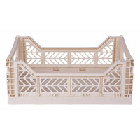 Midi Folding Crate - Coconut Milk - Parkette.