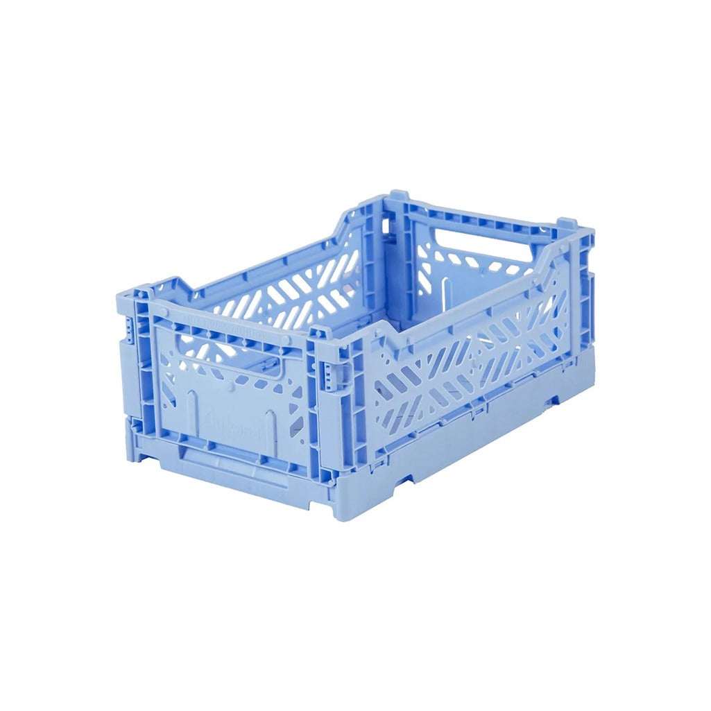 Mini Folding Crate - Baby Blue - Parkette.