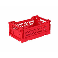 Mini Folding Crate - Red - Parkette.