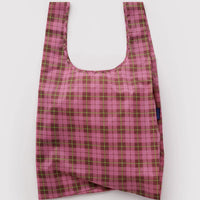 Standard Baggu - Azalea Pink Tartan