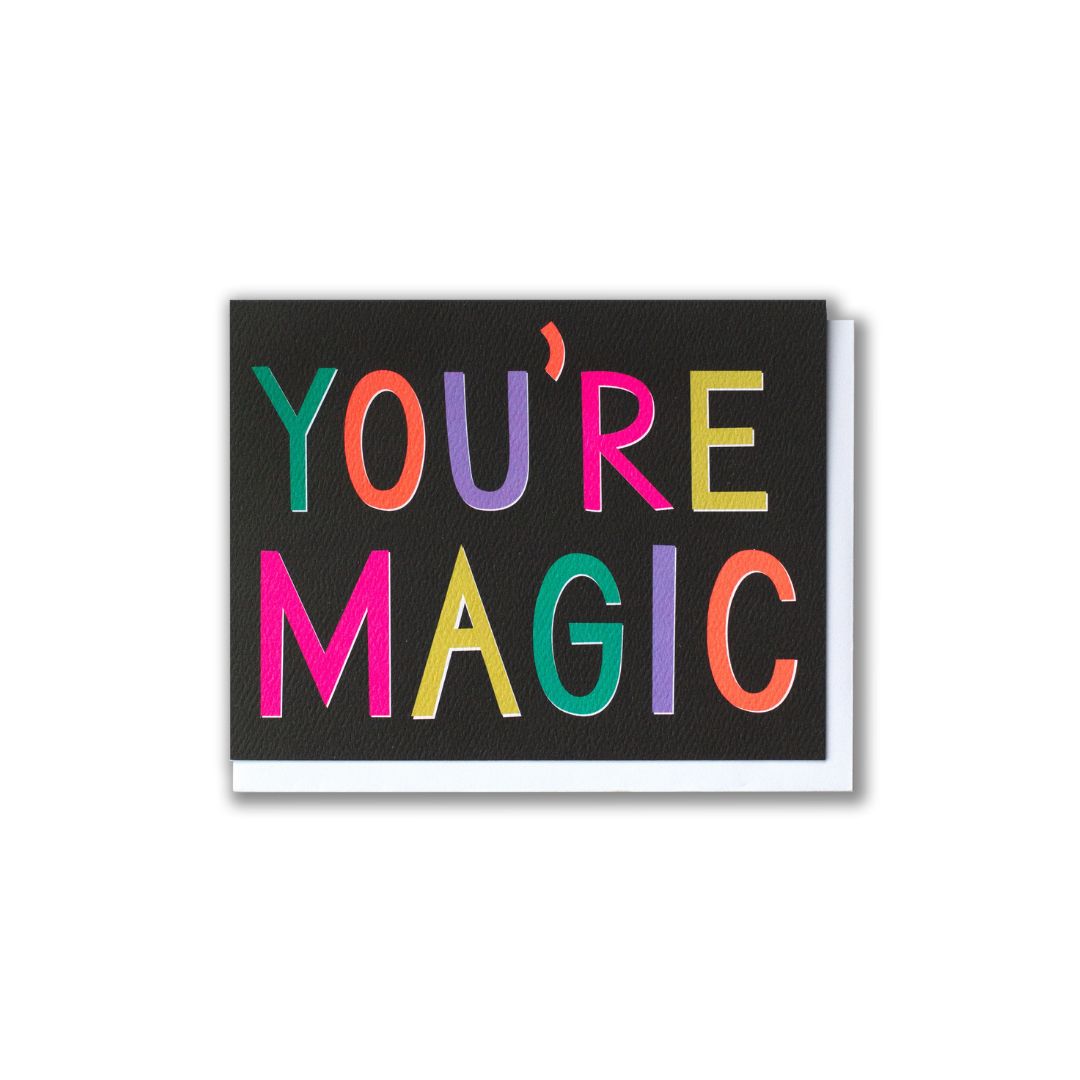 Black Magic Rainbow Note Card