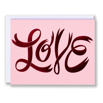 Red Foil Love Card - Parkette.