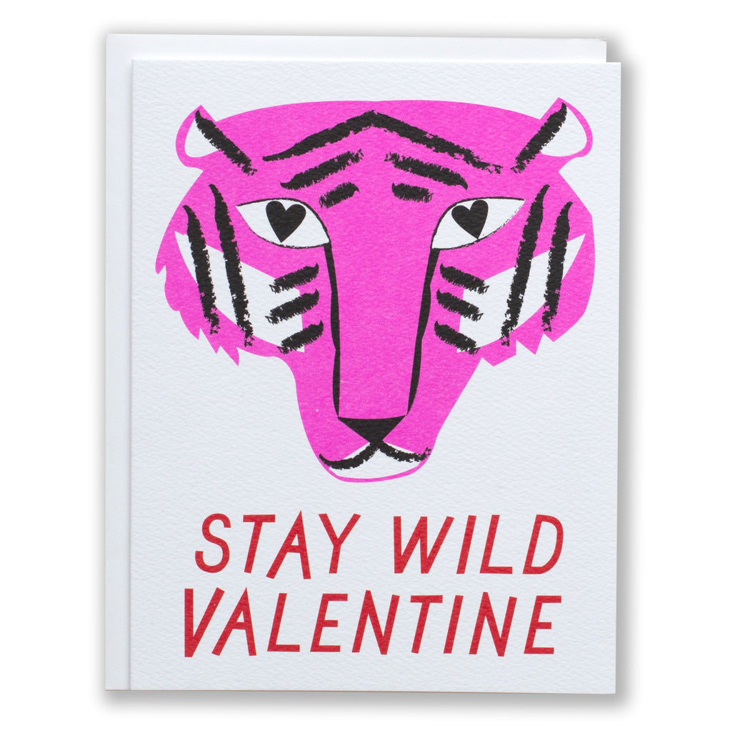 Stay Wild Valentine Tiger Card - Parkette.