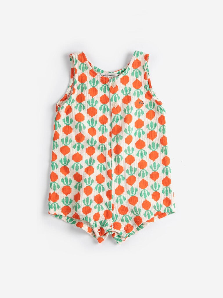 Baby Cool Radish All over Woven Playsuit - Parkette.