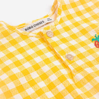 Baby Pixel Strawberry Vichy Woven Blouse - Parkette.