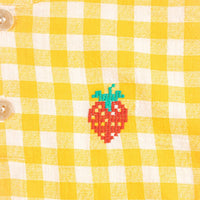Baby Pixel Strawberry Vichy Woven Blouse - Parkette.