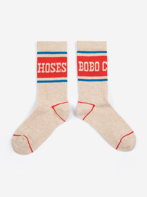 Bobo Choses Pop Long Socks - Beige