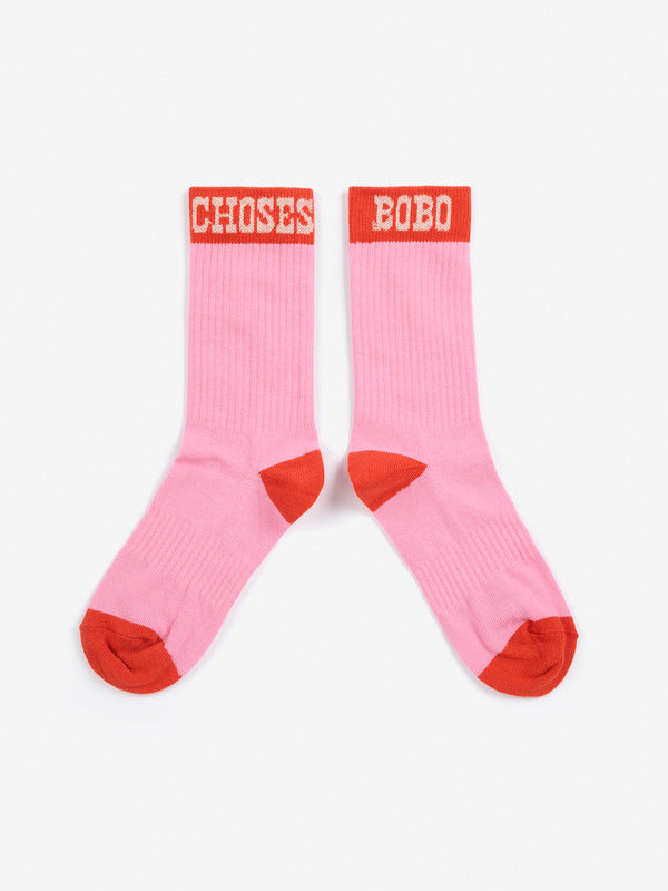 Bobo Choses Pop Long Socks - Fuchsia