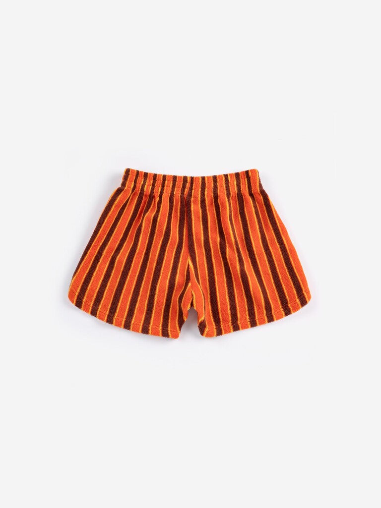 Kids Striped Brick Terry Cloth Shorts - Parkette.