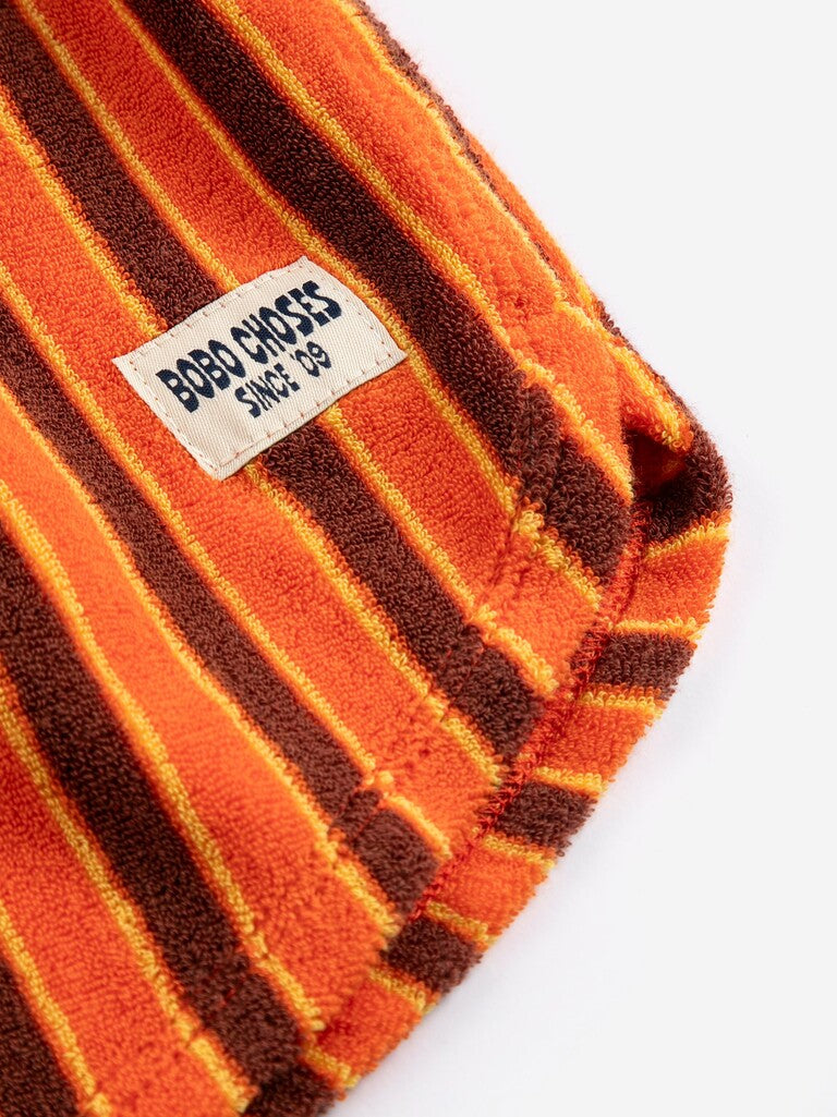 Kids Striped Brick Terry Cloth Shorts - Parkette.