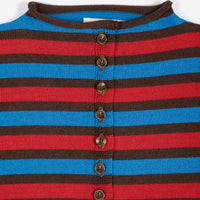 Striped Cotton Cardigan