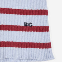 Striped Turtleneck Wool-Cotton Jumper