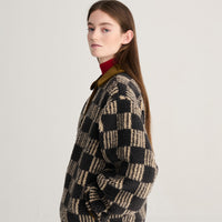 Almost Moiré All Over Sherpa Jacket