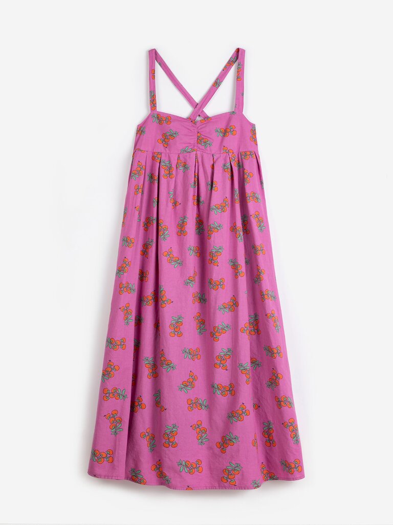Juicy Tomatoes Pattern Strap Dress - Parkette.