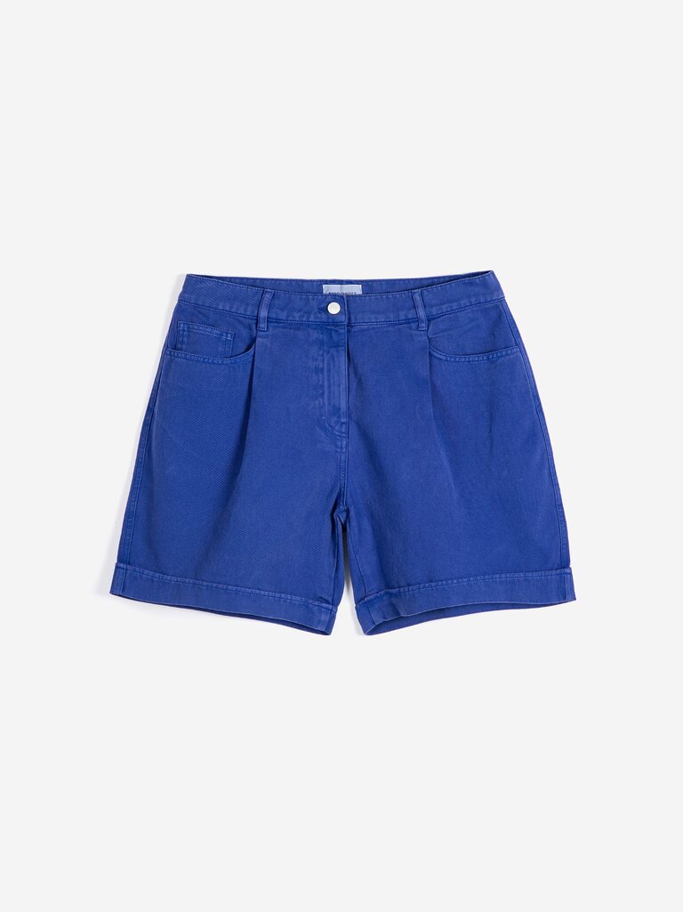 Pleated Twill Bermudas - Parkette.