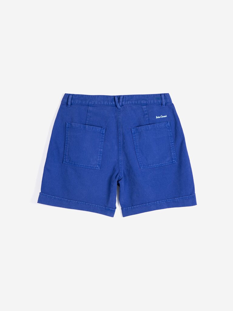 Pleated Twill Bermudas - Parkette.