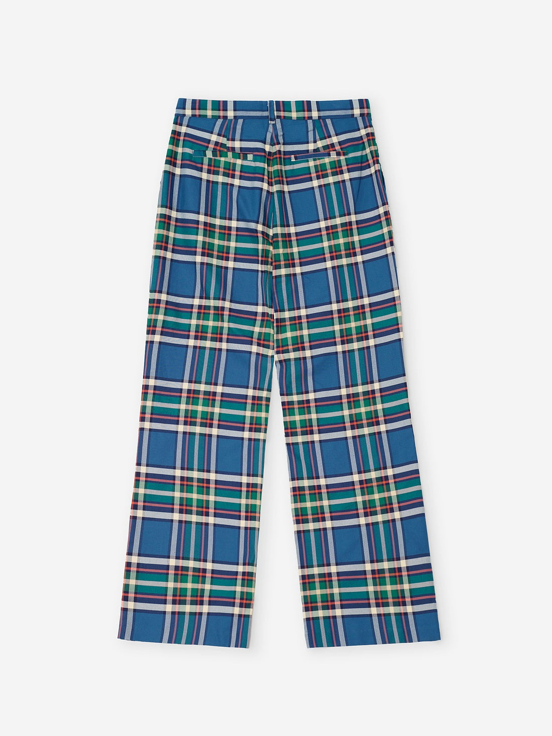 Tartan Flannel Pleated Pants