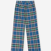 Tartan Flannel Pleated Pants