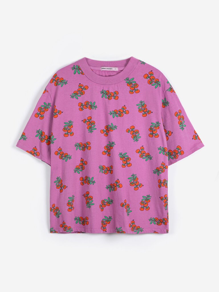 Tomatoes Print Fitted T-shirt - Parkette.