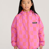 Almost Moiré All Over Reversible Anorak