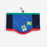 Bobo Choses Color Block Neck Warmer - Blue and Navy