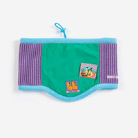 Bobo Choses Color Block Neck Warmer - Green and Purple