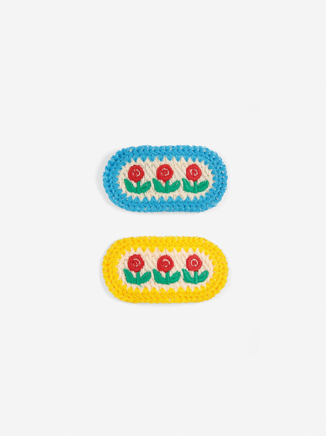 Stamp Bloom Knit Hairclips