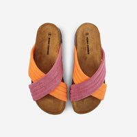 Pink Crossover Sandals - Parkette.