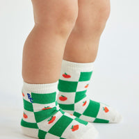 Baby Tomato All Over Short Socks - Parkette.