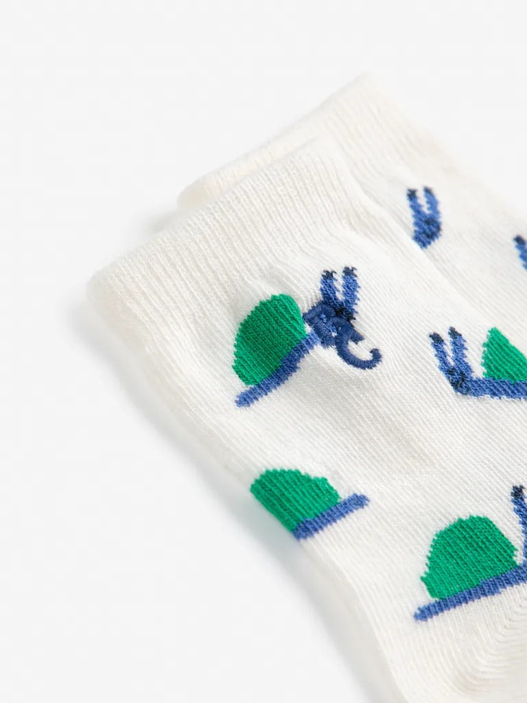 Baby Funny Snail All Over Short Socks - Parkette.