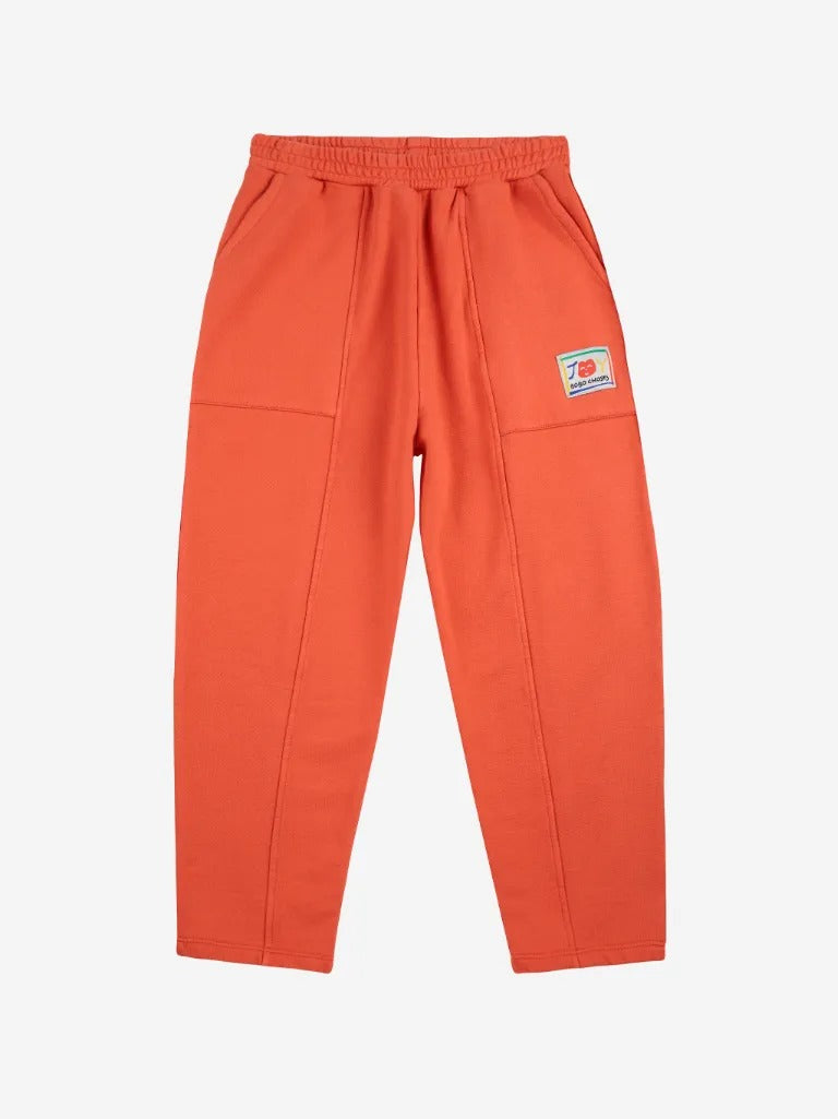 Kids Smiling Red Jogging Pants - Parkette.