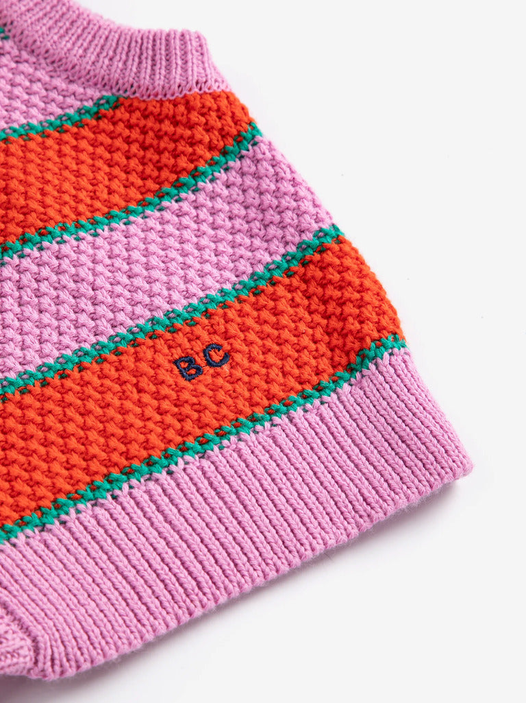 Kids BC Striped Knitted Vest - Parkette.