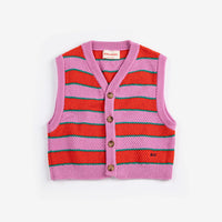 Kids BC Striped Knitted Vest - Parkette.
