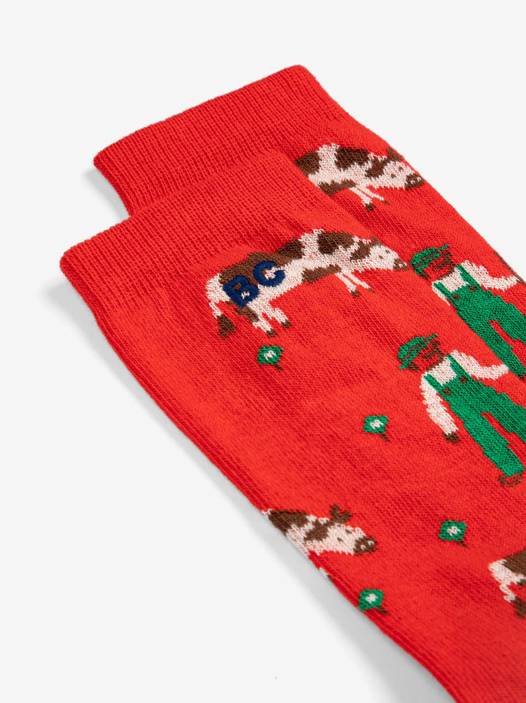 Kids Farm Adventure All Over Long Socks - Parkette.