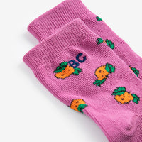 Baby Tangerine All Over Short Socks - Parkette.