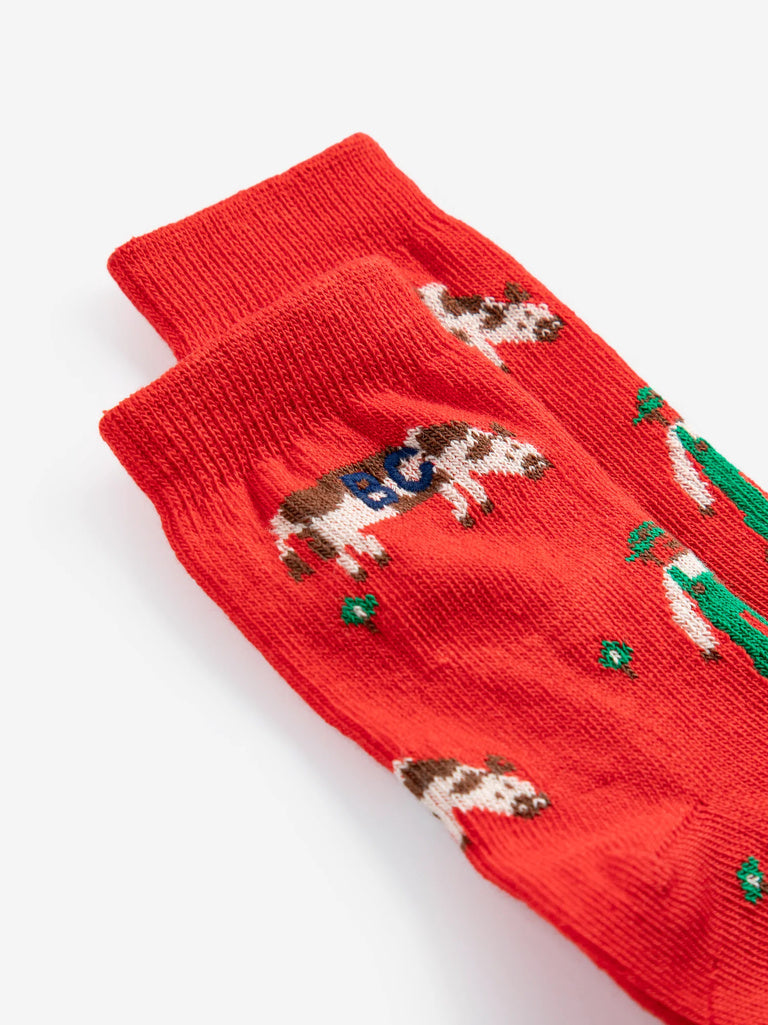 Baby Farm Adventure All Over Short Socks - Parkette.