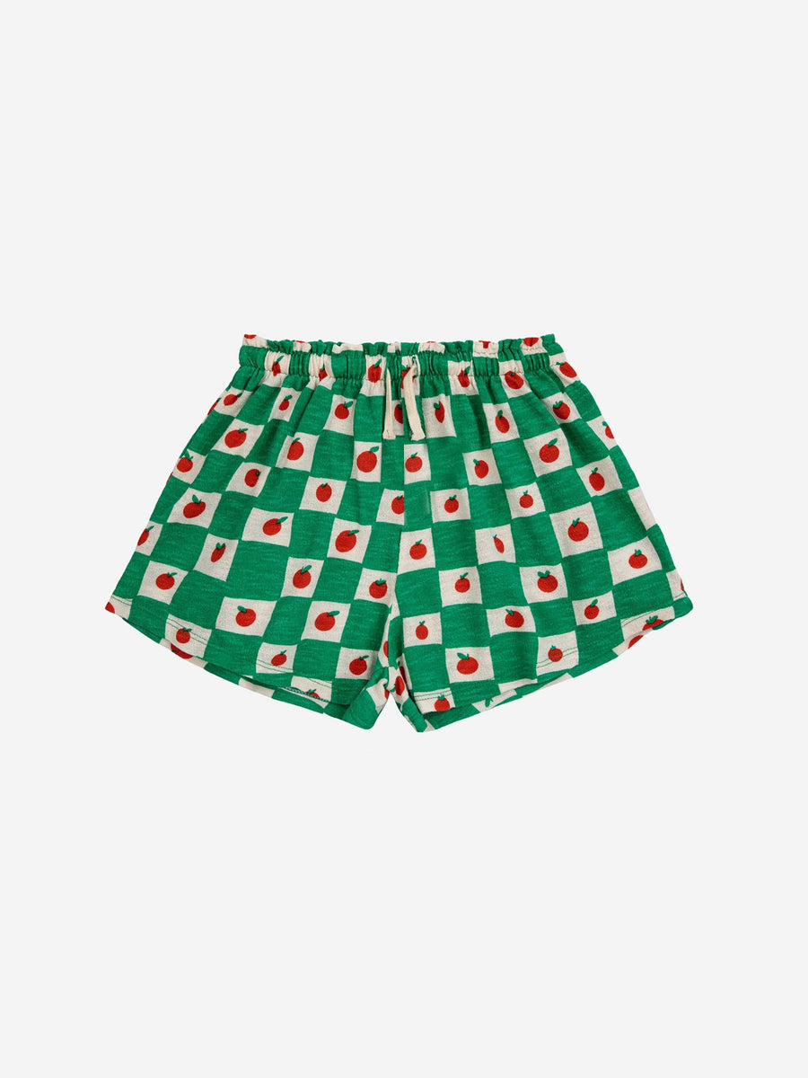 Tomato All Over Ruffle Shorts - Parkette.